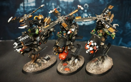 Deffkoptas orks painted - deffkoptas,
